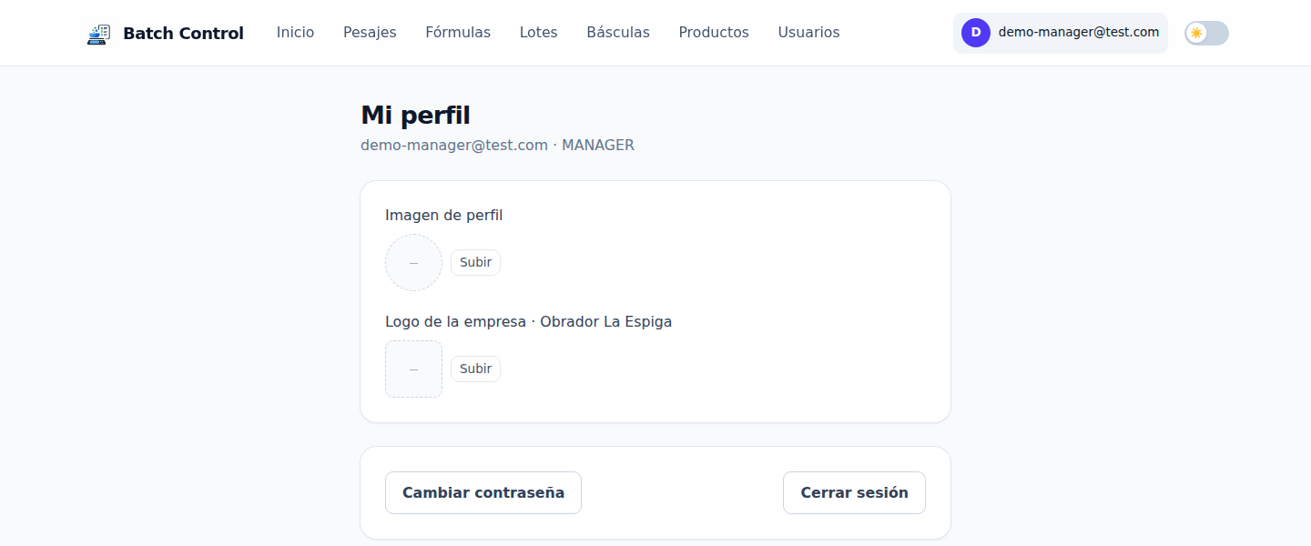 Mi perfil del manager